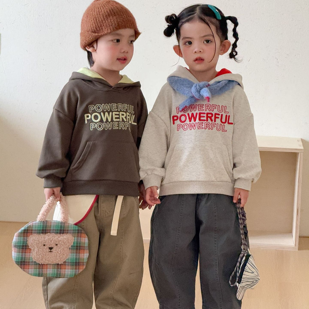 【80-150】POWERFULバイカラーパーカー