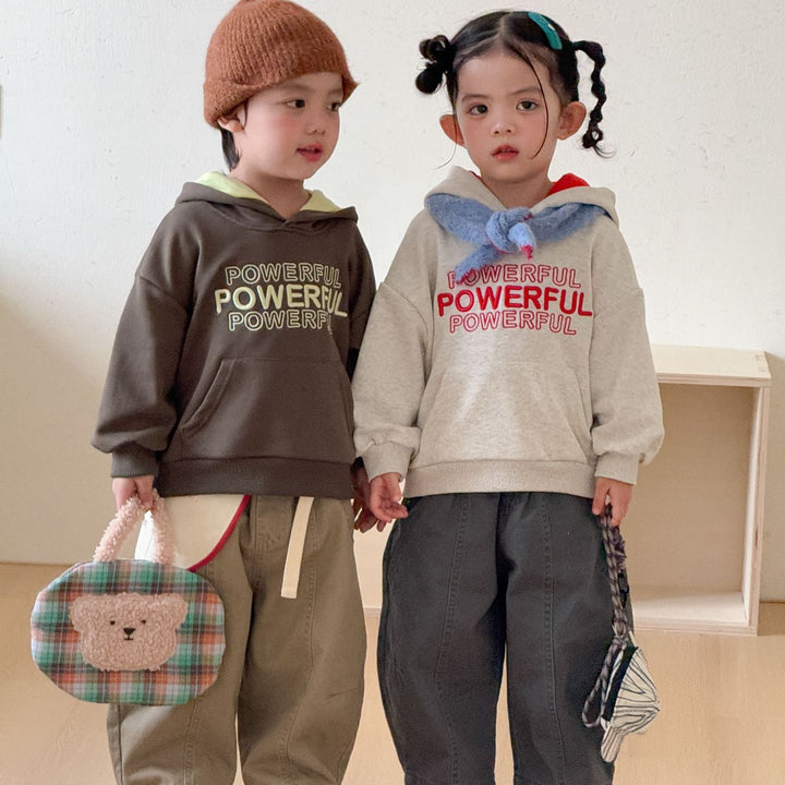 【80-150】POWERFULバイカラーパーカー