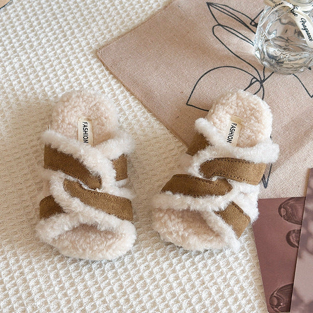 【15.5-21.5】クロスデザインボアサンダル