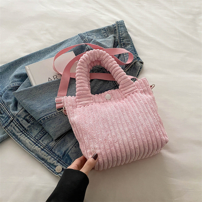 コーデュロイ2Wayバッグ