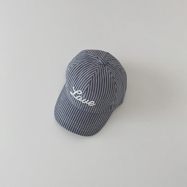 【46-48cm】Loveストライプデザインキャップ