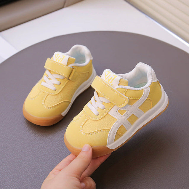 【12.0-18.5】ワンベルトラインデザインスニーカー