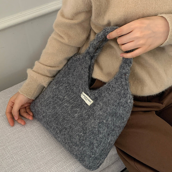 あったかニットバッグ