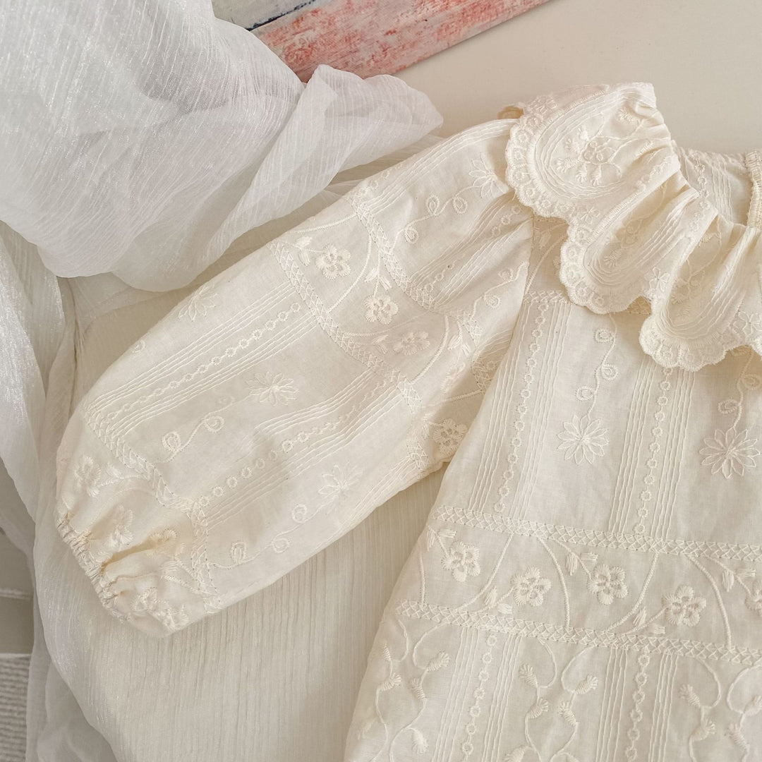 【73-120】ラッフルカラーレーストップス