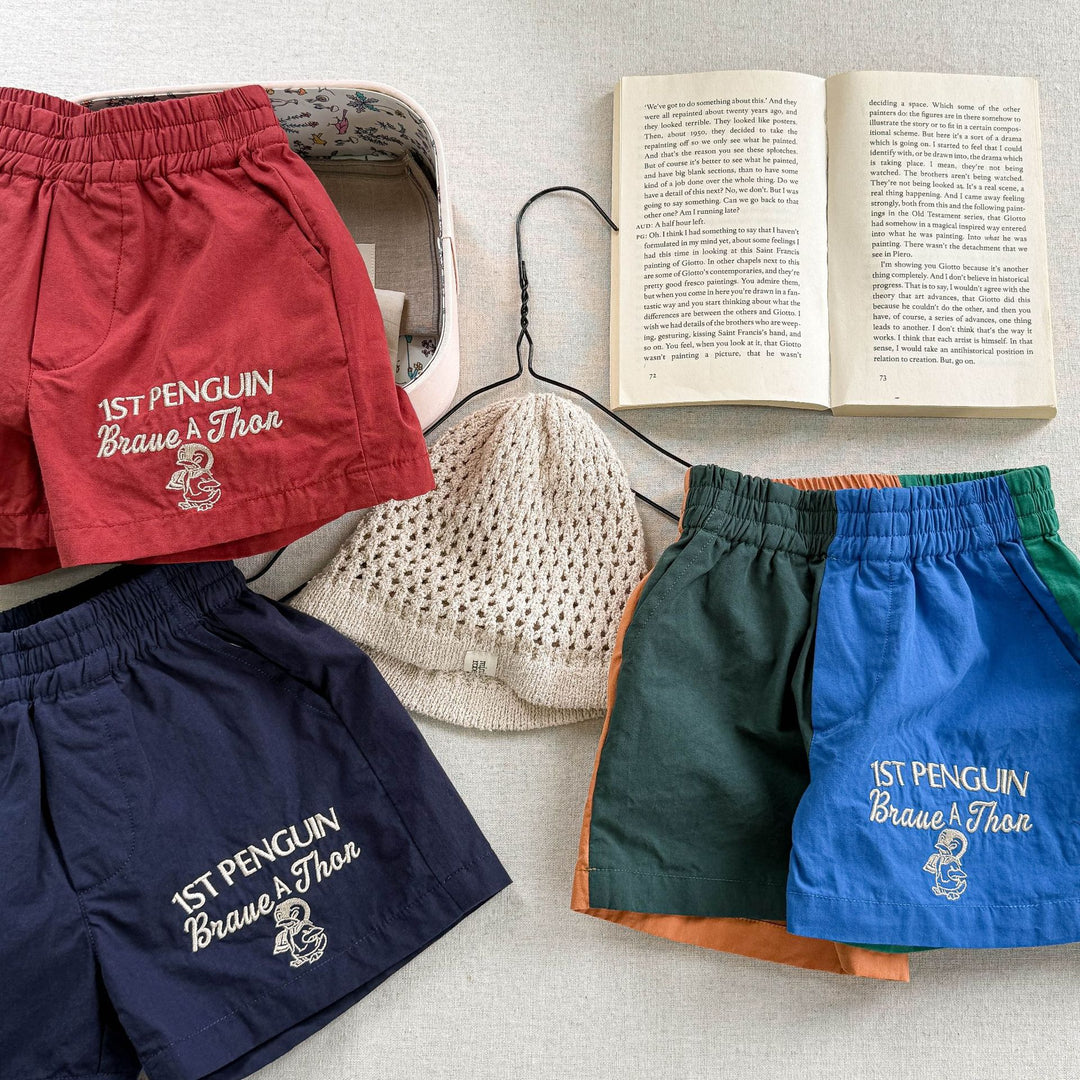 【80-130】ロゴデザインショートパンツ