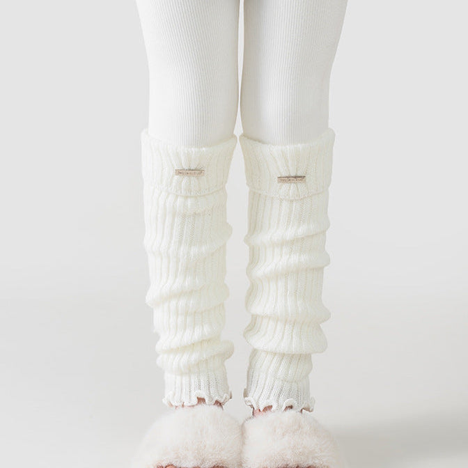 【100-155】リブレッグウォーマー付きレギンス