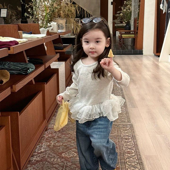 【80-130】ワイドデニムロングパンツ
