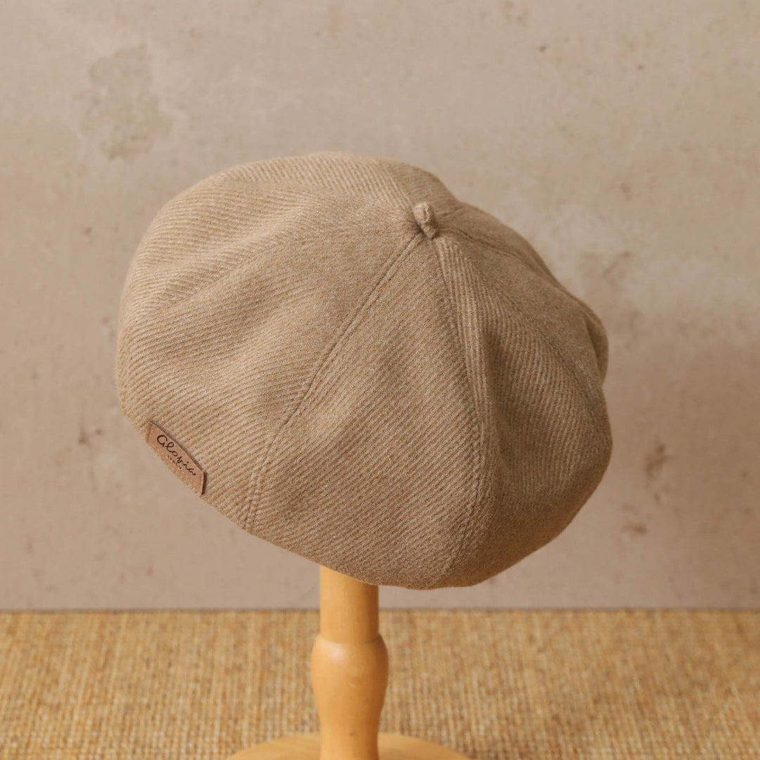 【55-59cm】ワンポイントワッペンベレー帽