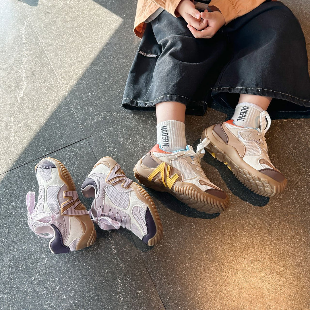 【16.0-22.0】クールデザインメッシュスニーカー