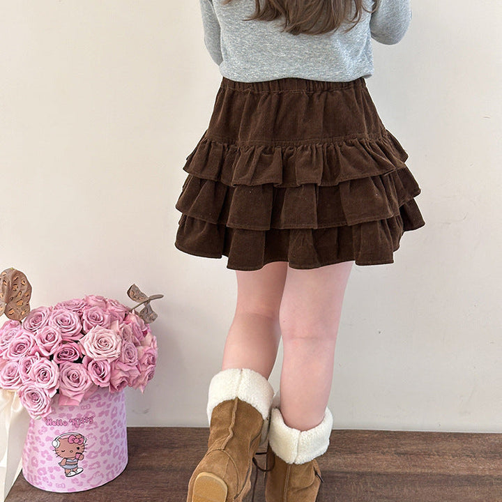 【90-150】ティアードミニスカート