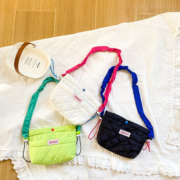 カラフルショルダーキルティングバッグ