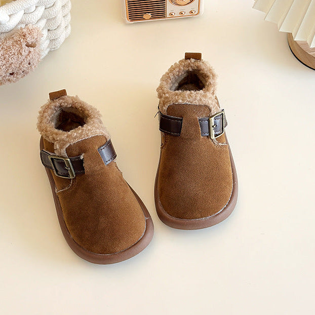 【14.0-21.5】ベルトデザインアンクルブーツ