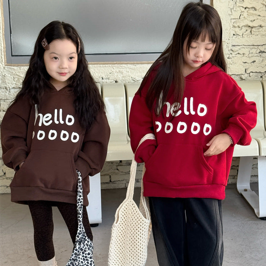 【90-150】helloリラックスパーカー