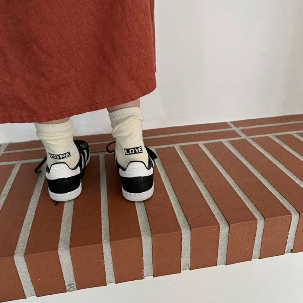 【S-L】バックロゴデザインソックス