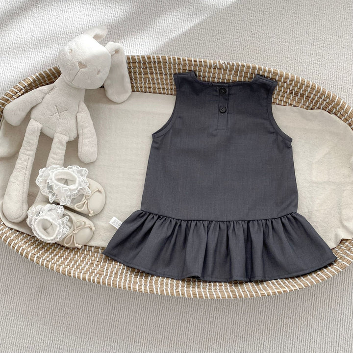 【73-120】フロントリボンデザイン切替ワンピース