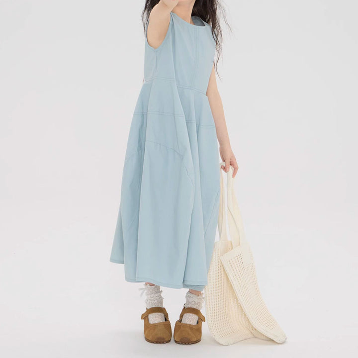 【90-150】ノースリーブシンプルワンピース