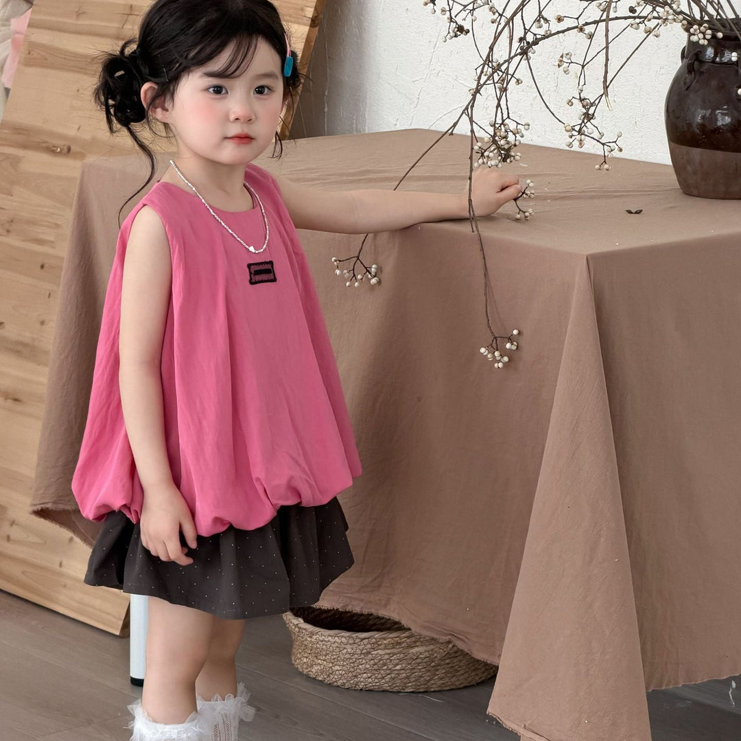 【90-140】裾バルーンノースリーブトップス