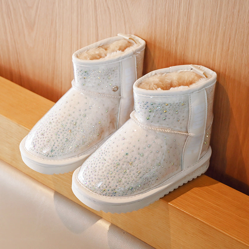 【16.0-22.0】キラキラボアブーツ