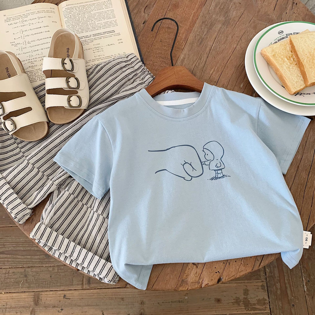 【90-140】リラックスユニークTシャツ