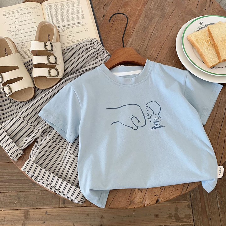 【90-140】リラックスユニークTシャツ