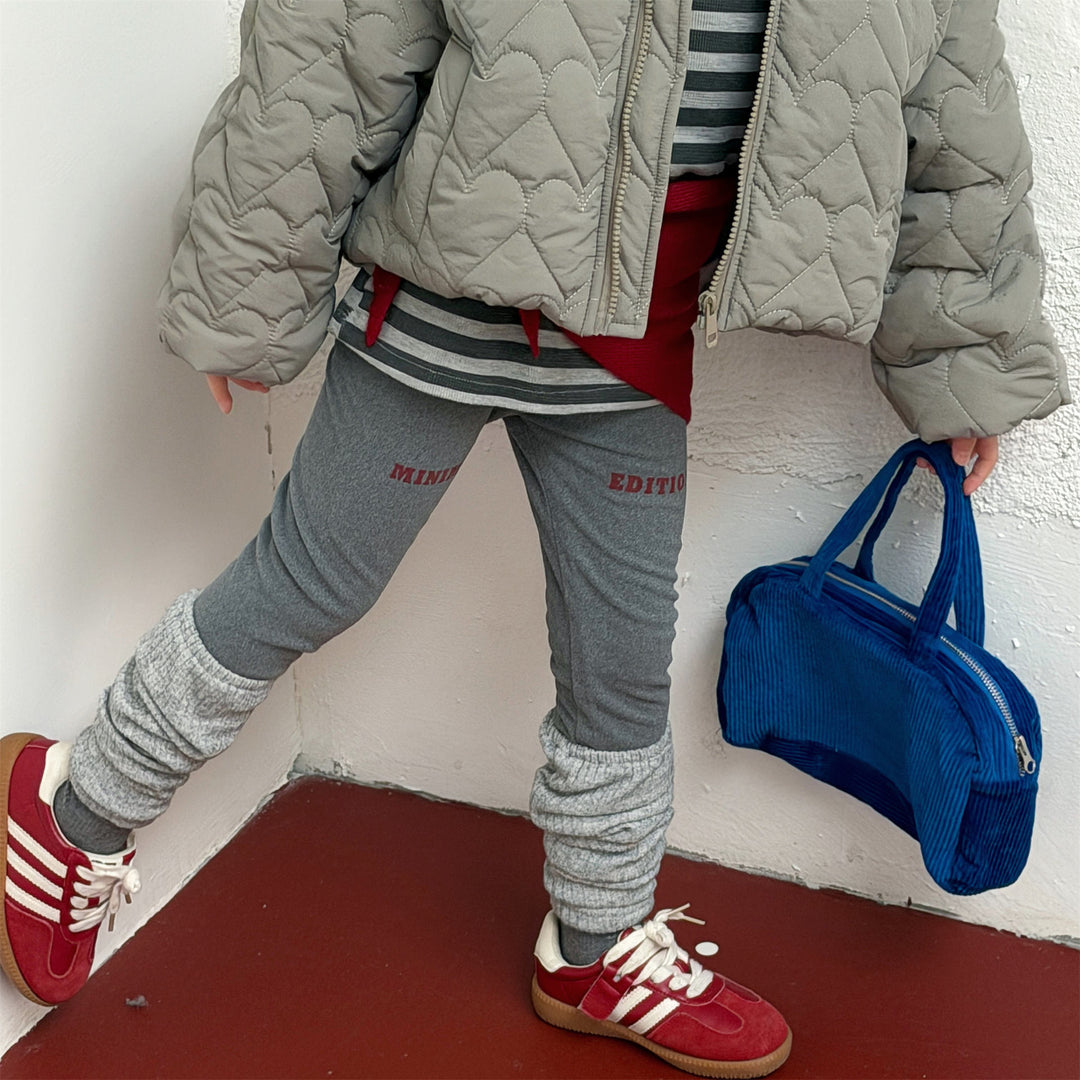 【80-130】裏起毛レッグウォーマー付きレギンス