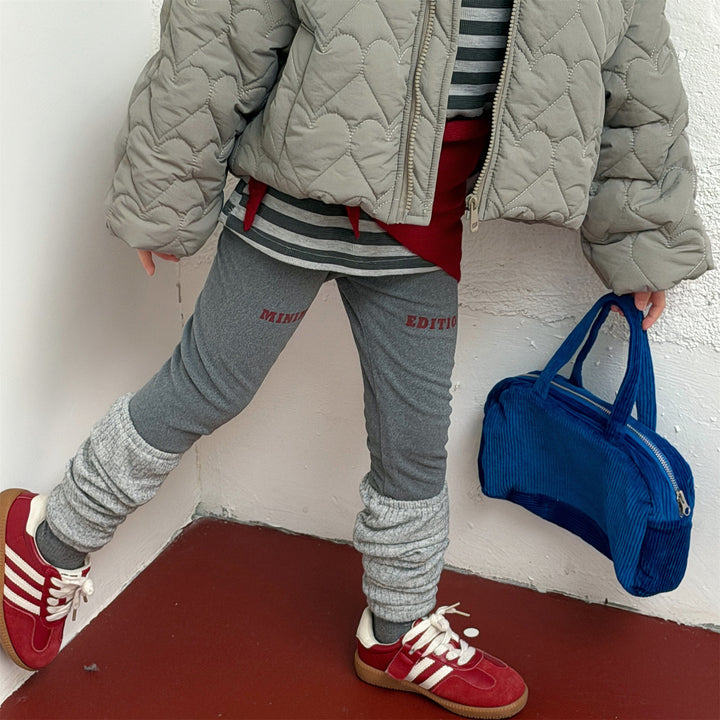 【80-130】裏起毛レッグウォーマー付きレギンス