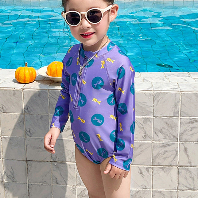 【90-140】ロゴデザインスイムウェア