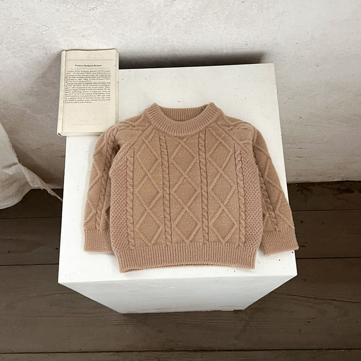 【73-110】アーガイル編みニットセットアップ