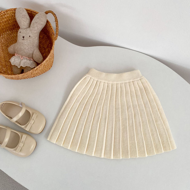 【73-130】ニットプリーツスカート