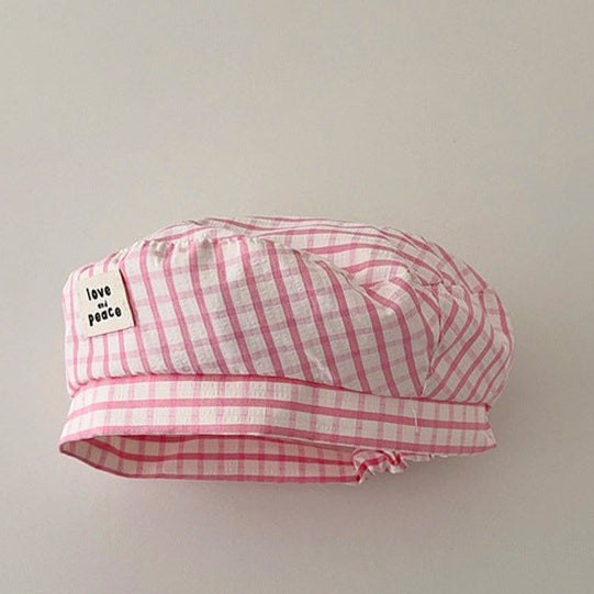 49-52cm】チェック柄ベレー帽｜ELMO-こども服エルモ- – こども服ELMO