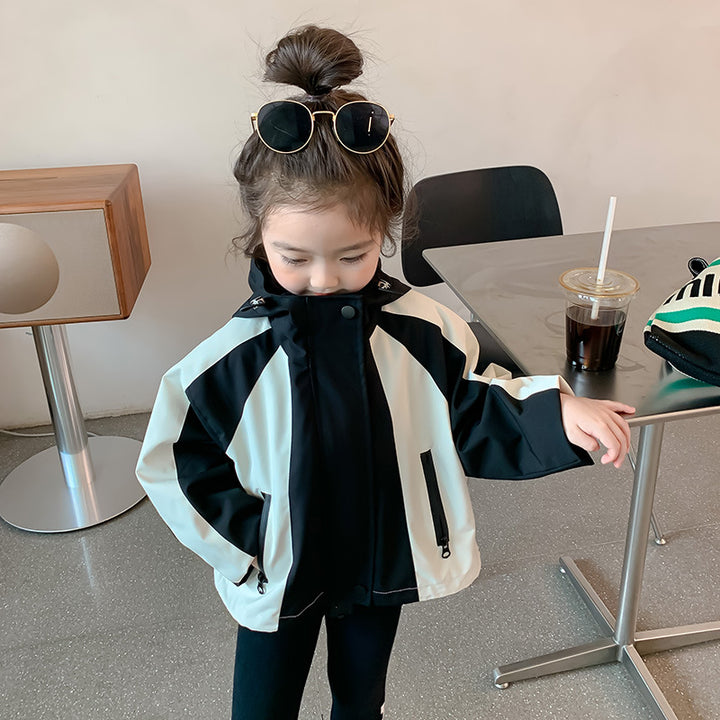 【100-140】バイカラーウィンドブレーカー