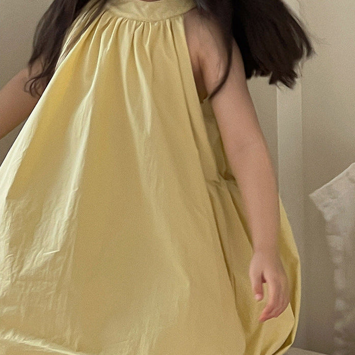 【90-150】ドロストデザインバルーンワンピース