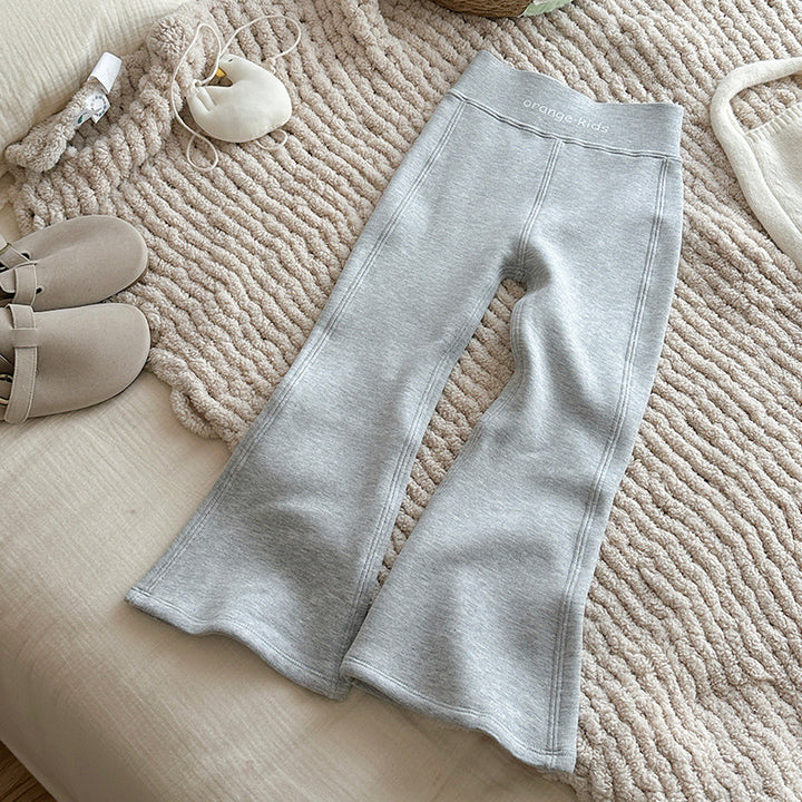 【100-150】あったかフレアロングパンツ