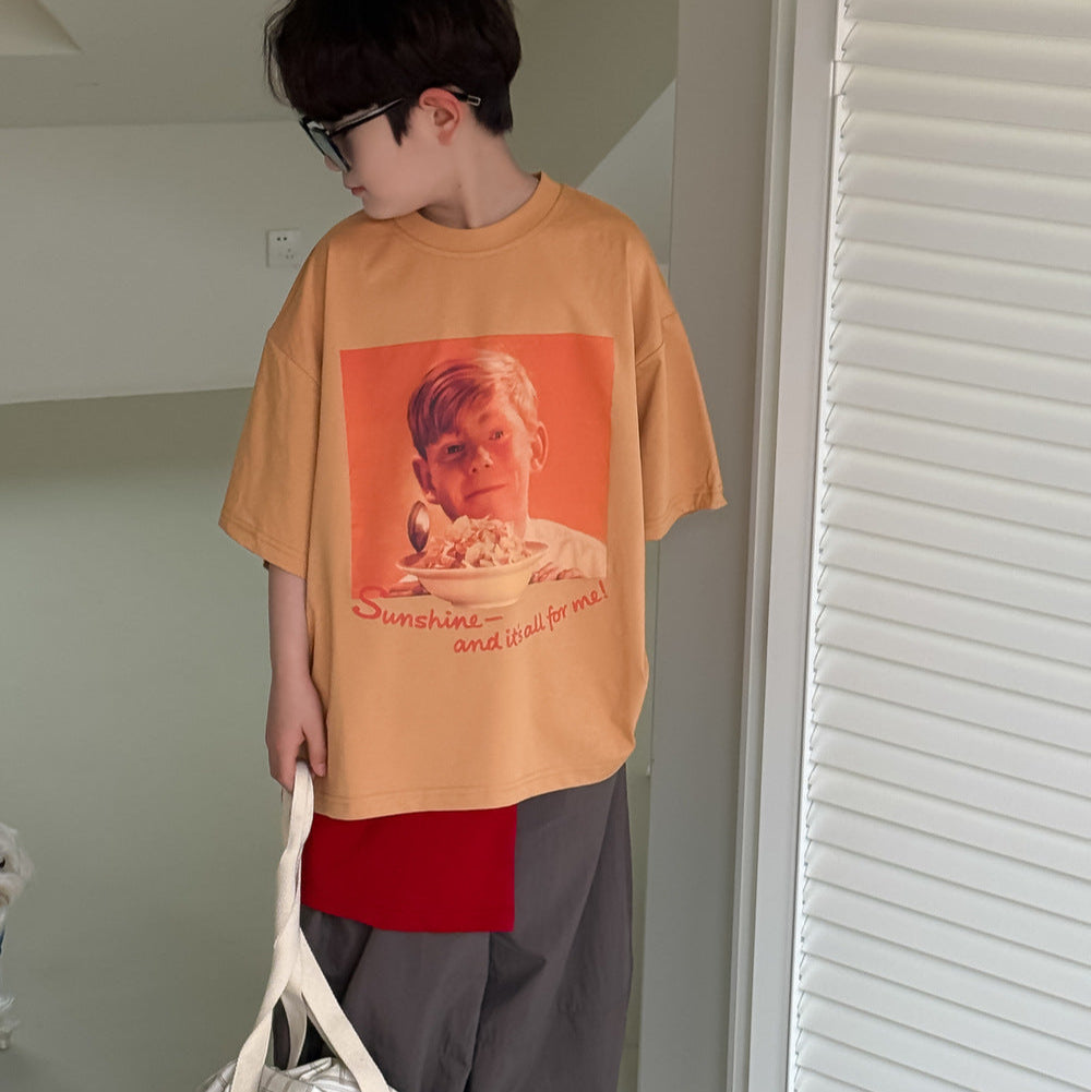 【90-150】カジュアルフォトTシャツ