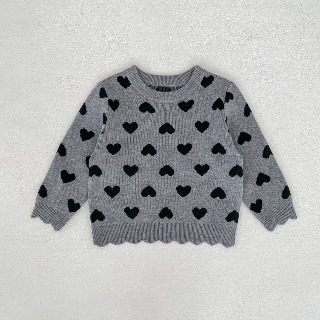 【73-130】スカラップデザインハート柄セットアップ