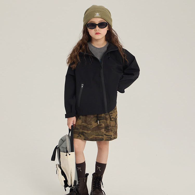 【90-150】迷彩柄カーゴスカート