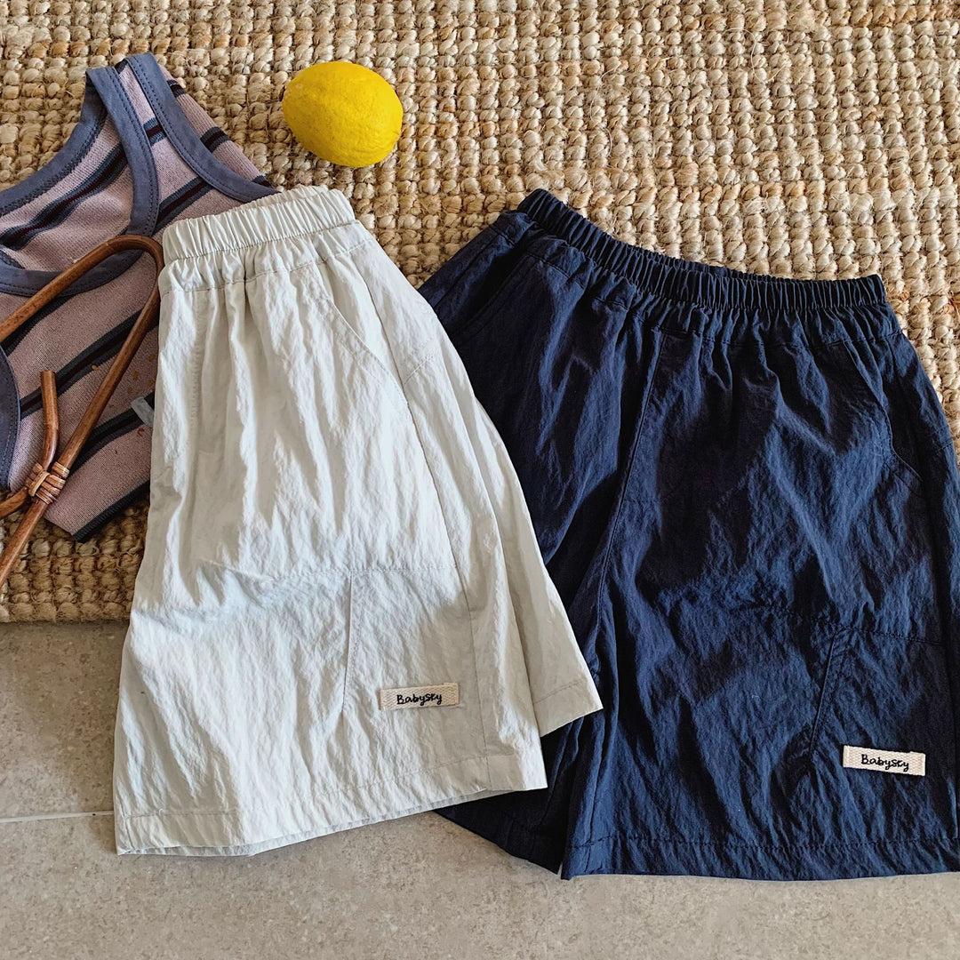 【90-140】シンプルハーフパンツ