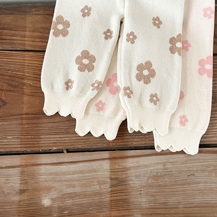 【73-100】スカラップヘム花柄セットアップ