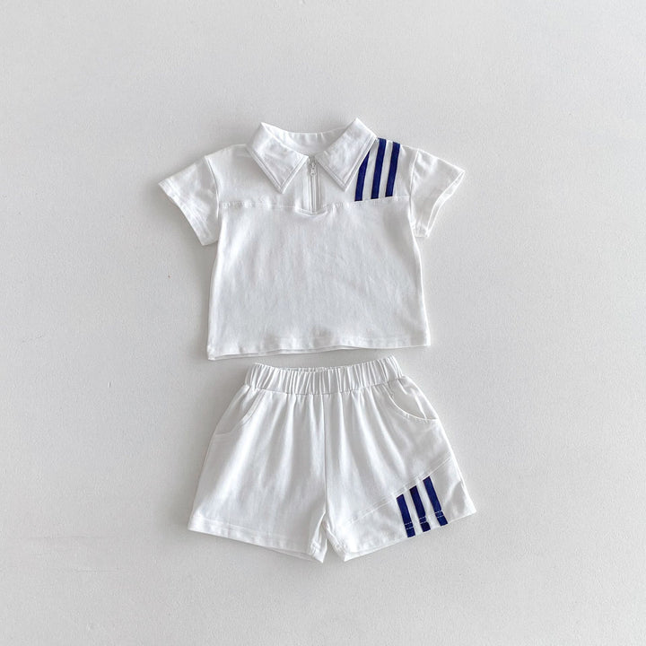 【80-130】スリーラインハーフジップセットアップ