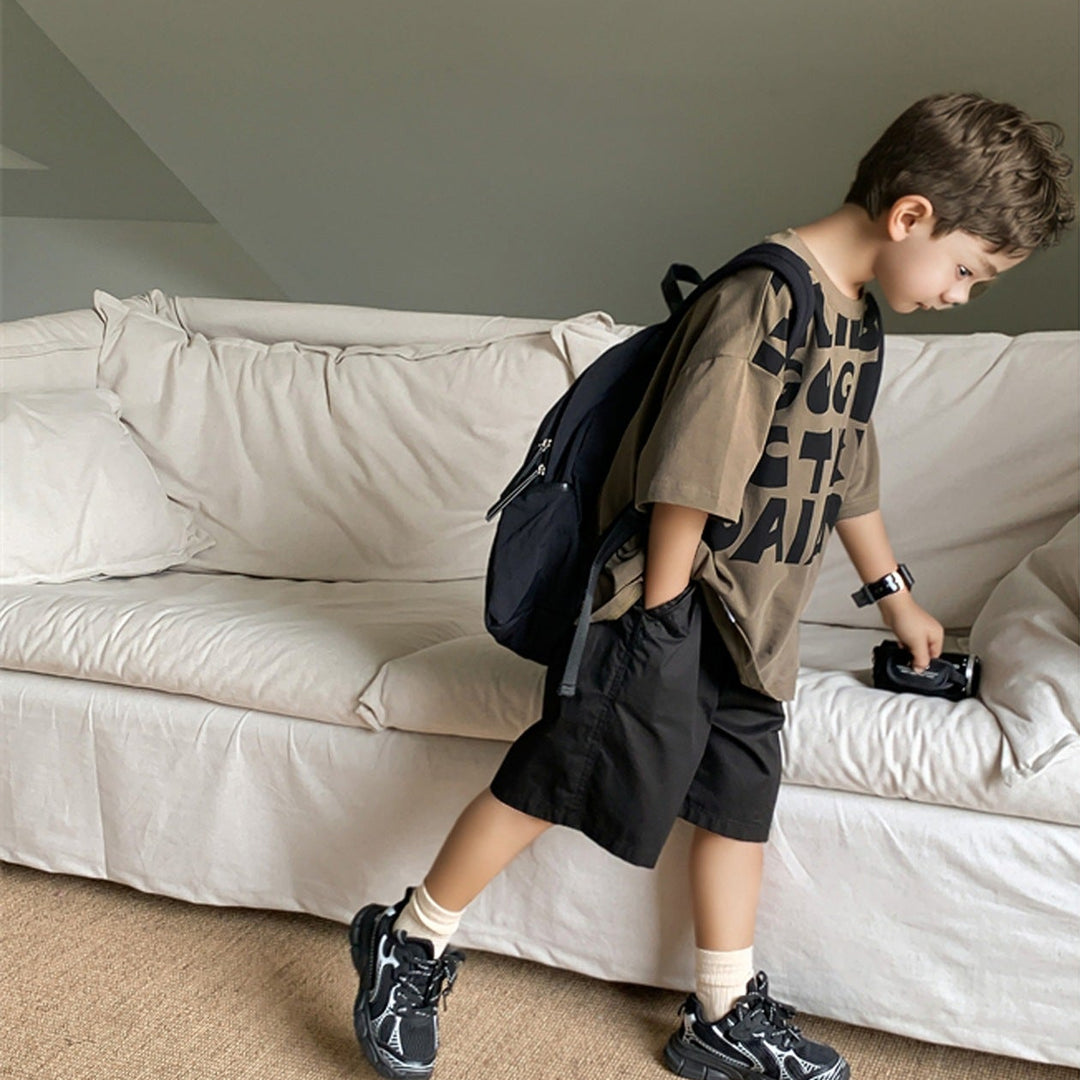 【120-150】英字デザインTシャツ