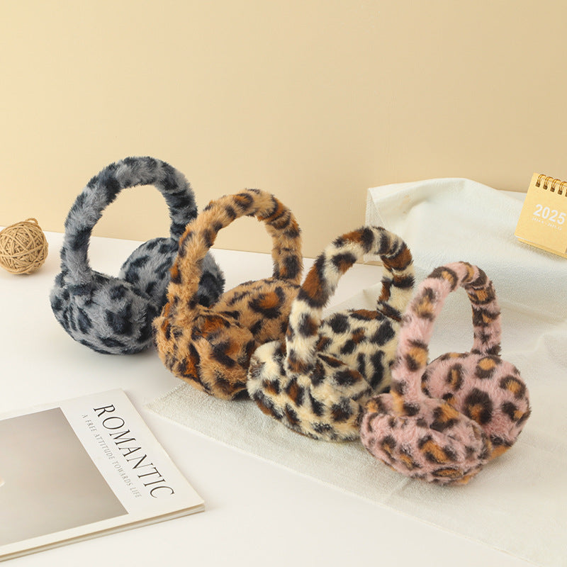 レオパード柄イヤーマフ