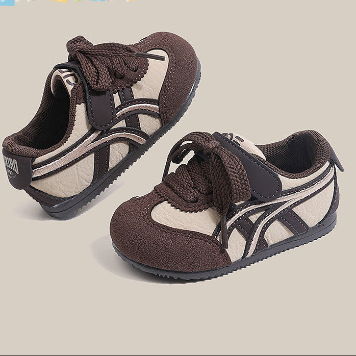 【13.5-18.0】シューレース＆ワンベルトスニーカー