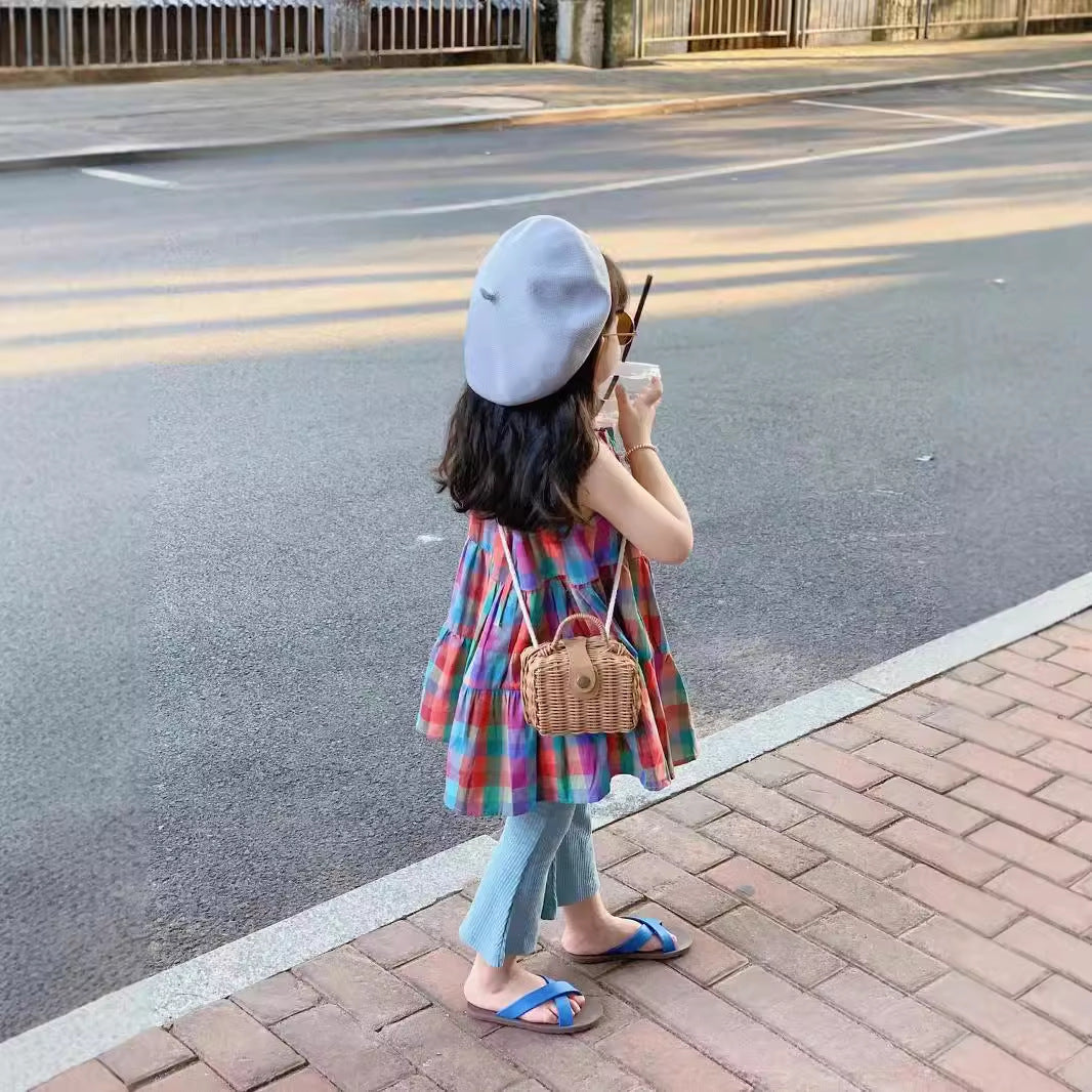 【80-140】9分丈フレアパンツ