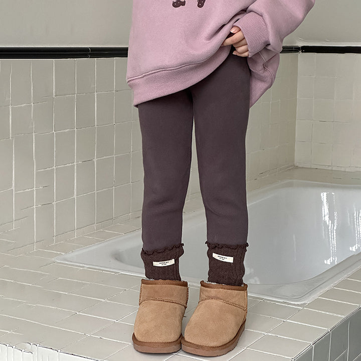 【90-150】裏起毛シンプルレギンスパンツ