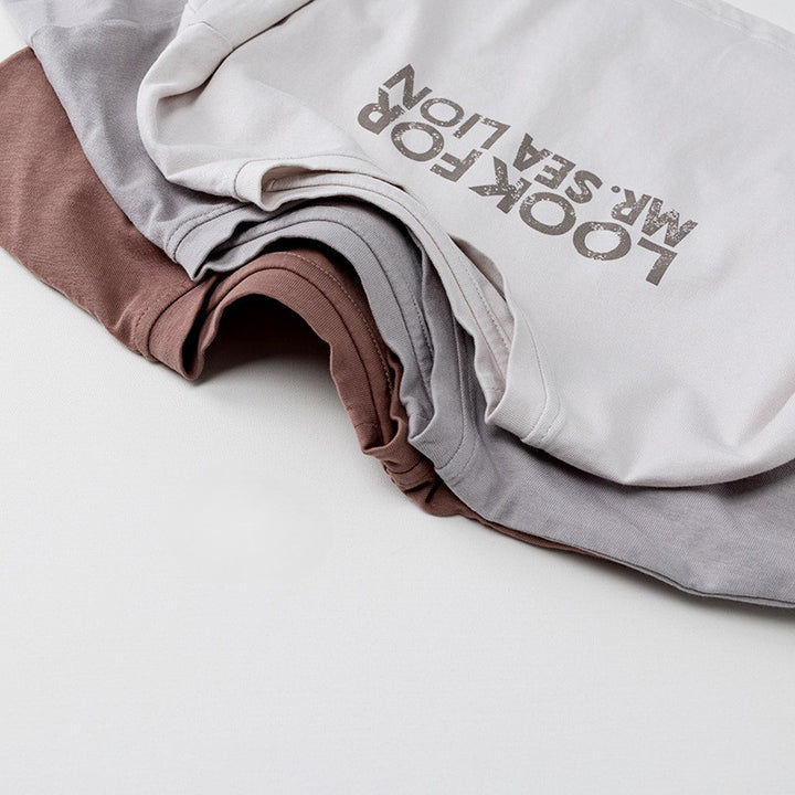 【80-130】ロゴデザイン長袖Tシャツ