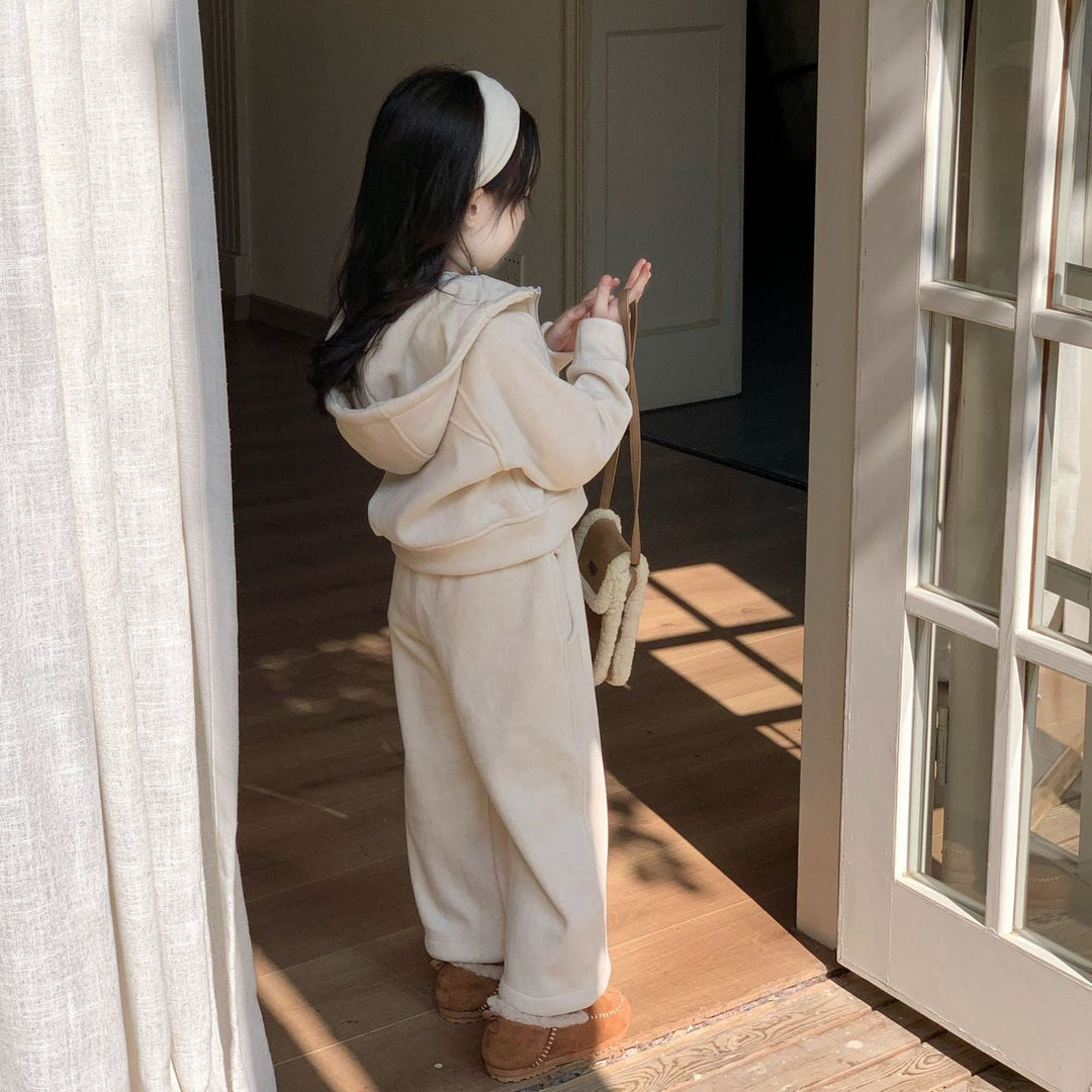 【90-140】フード付きあったかセットアップ