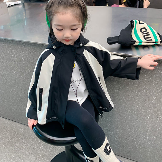 【100-140】バイカラーウィンドブレーカー