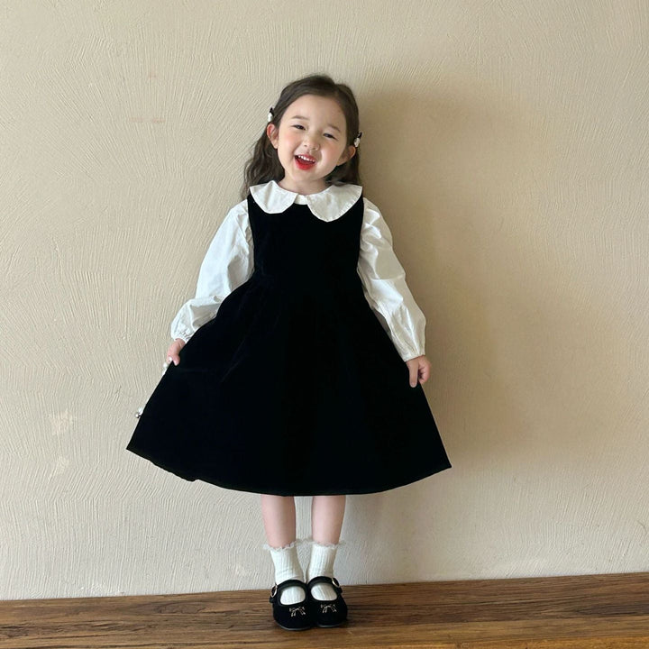 【90-140】フレアノースリーブワンピース