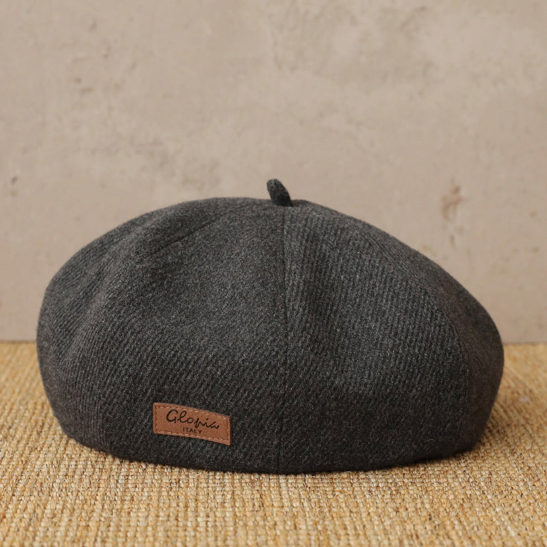 【55-59cm】ワンポイントワッペンベレー帽