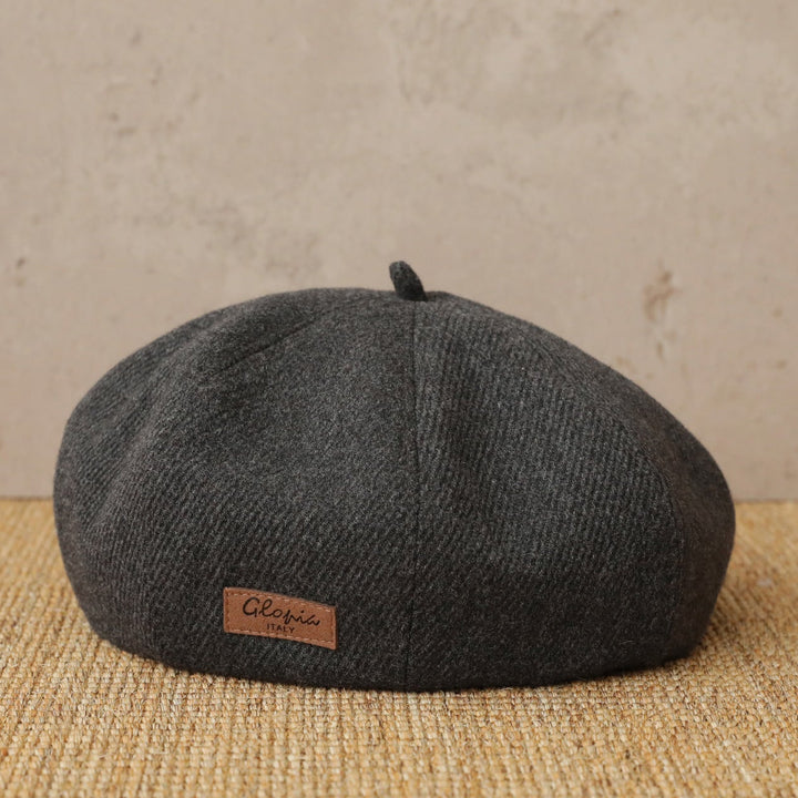 【55-59cm】ワンポイントワッペンベレー帽